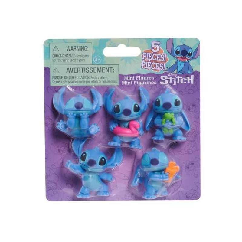 stitch pack de 5 figuras blister (just play - 46267) stitch pack de 5 figuras blister (just play - 46267)