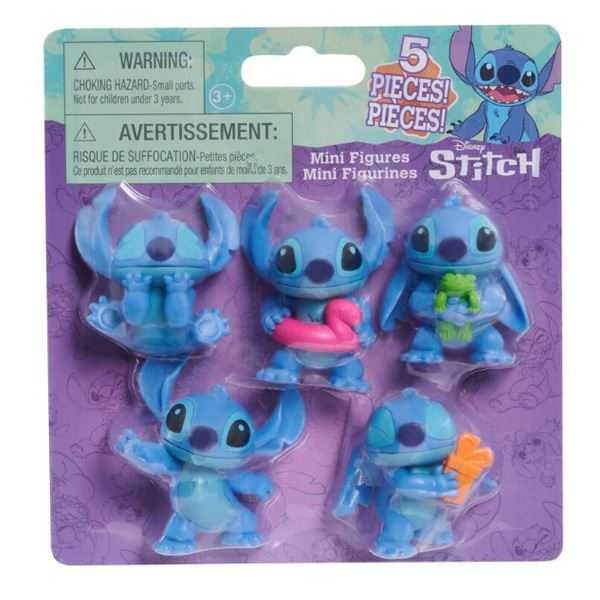 stitch pack de 5 figuras blister (just play - 46267)
