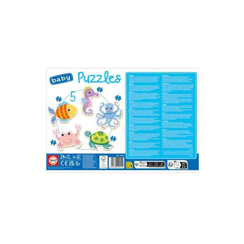 baby puzzles animales acuaticos (educa - 19951)