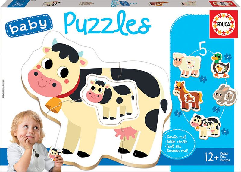 baby puzzles animales de la granja (educa - 17574)