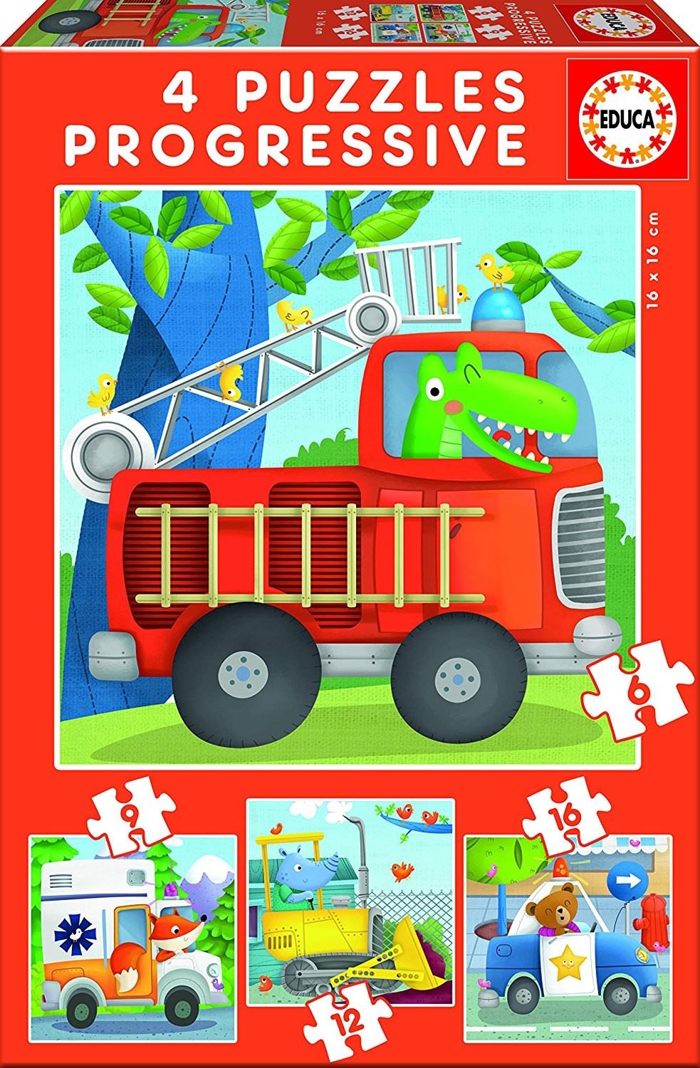 puzzle 6-9-12-16 pzas patrulla rescate