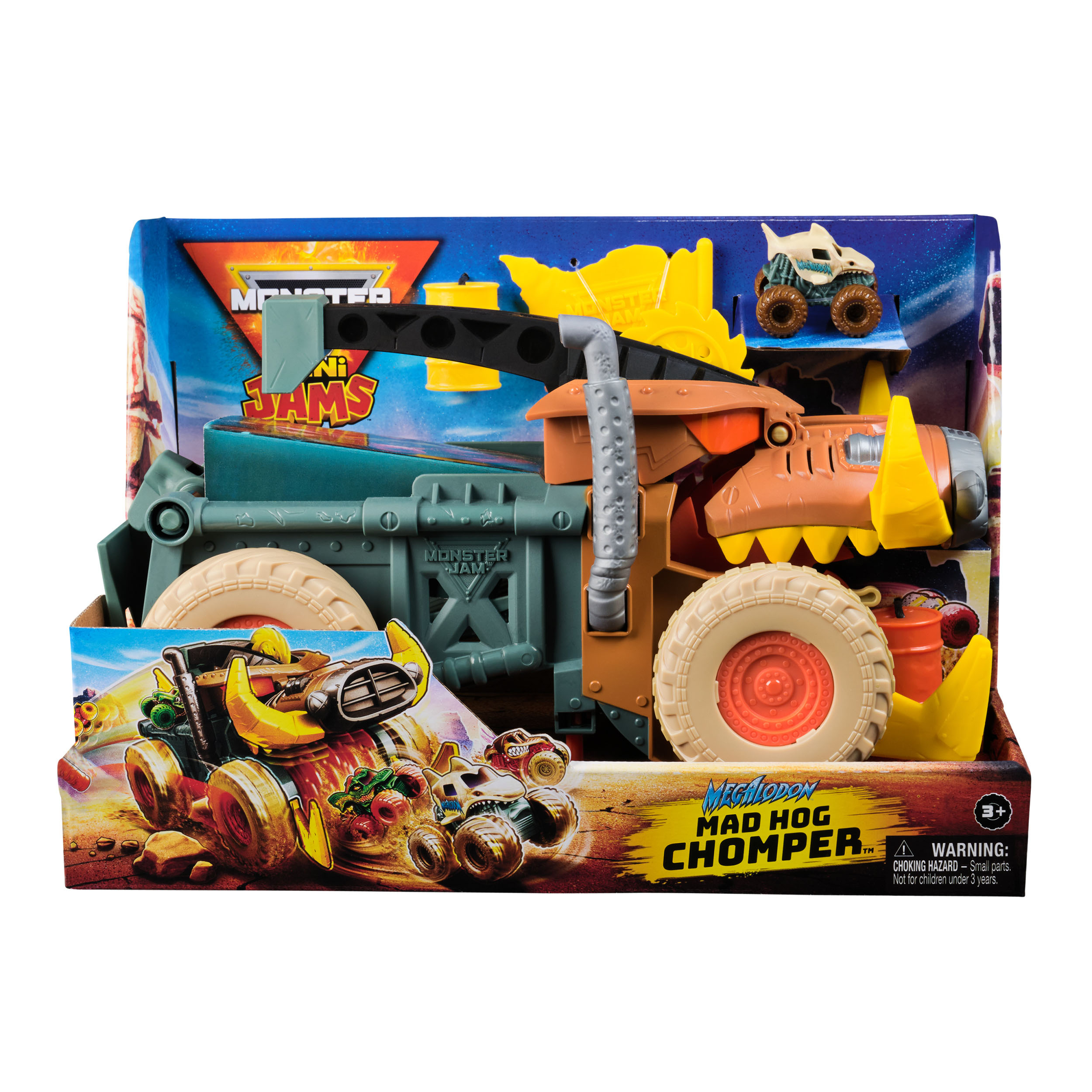 monster jam mini playset truck (spin master - 6071776)