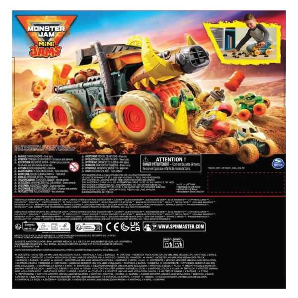 monster jam mini playset truck (spin master - 6071776)