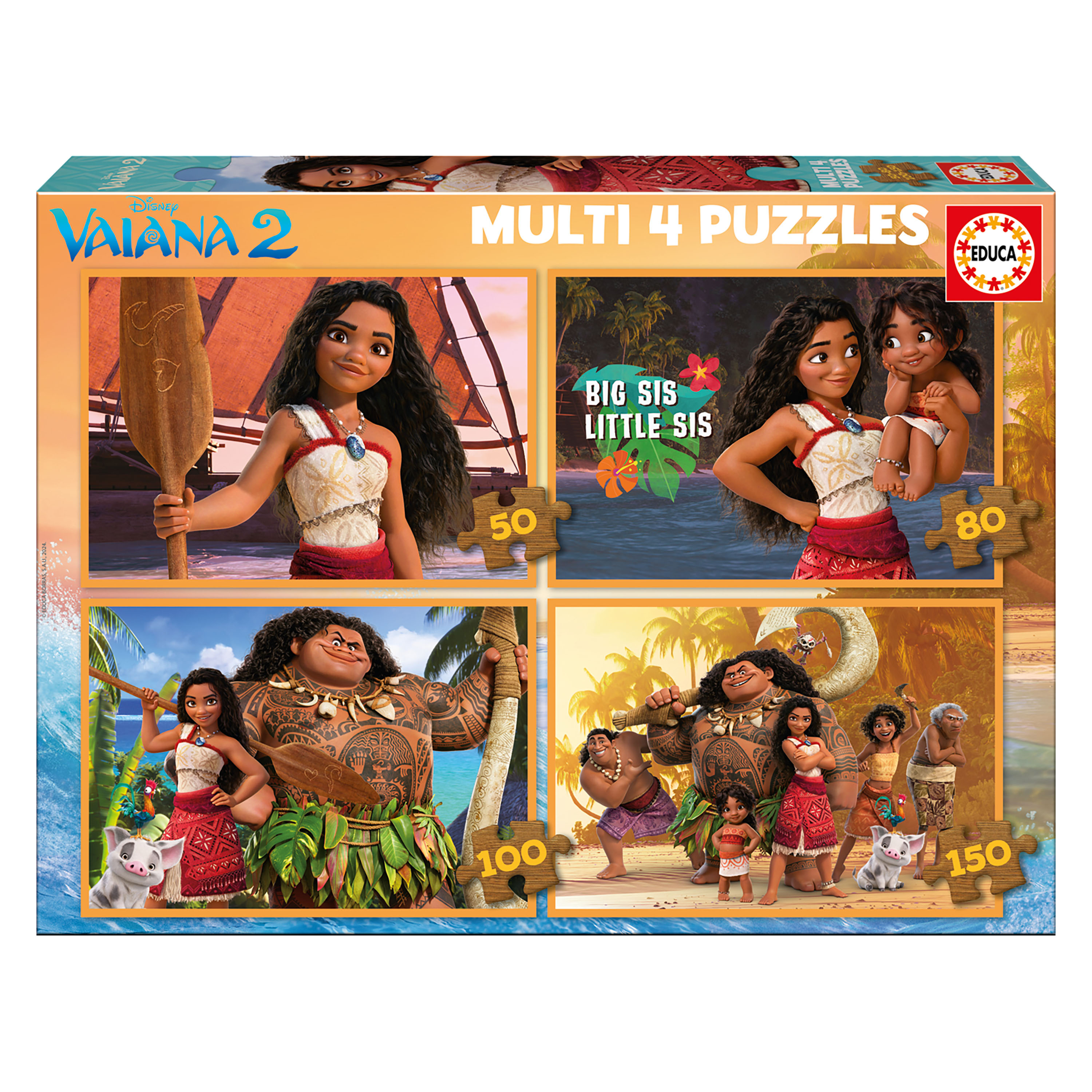 puzzle multi 4 vaiana ii (educa - 20104)