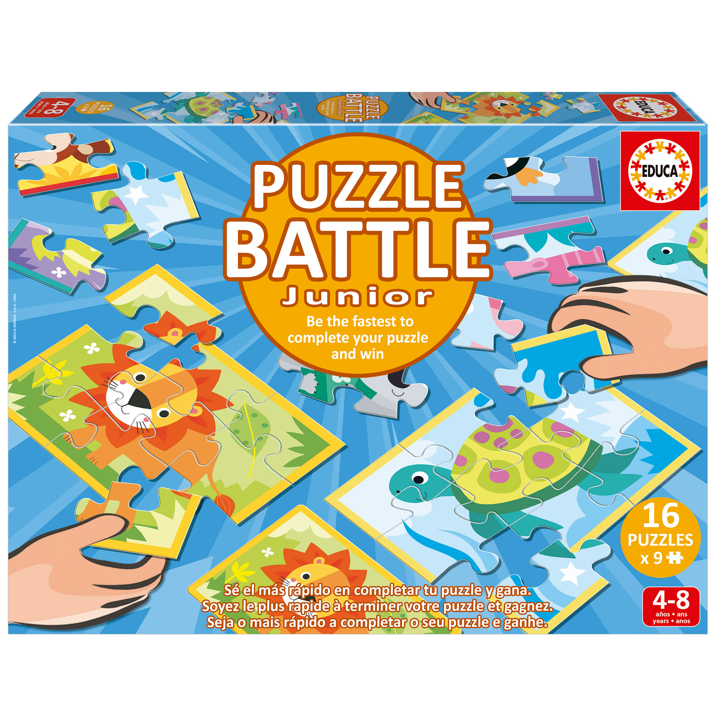 puzzle battle junior animals (educa - 20116)