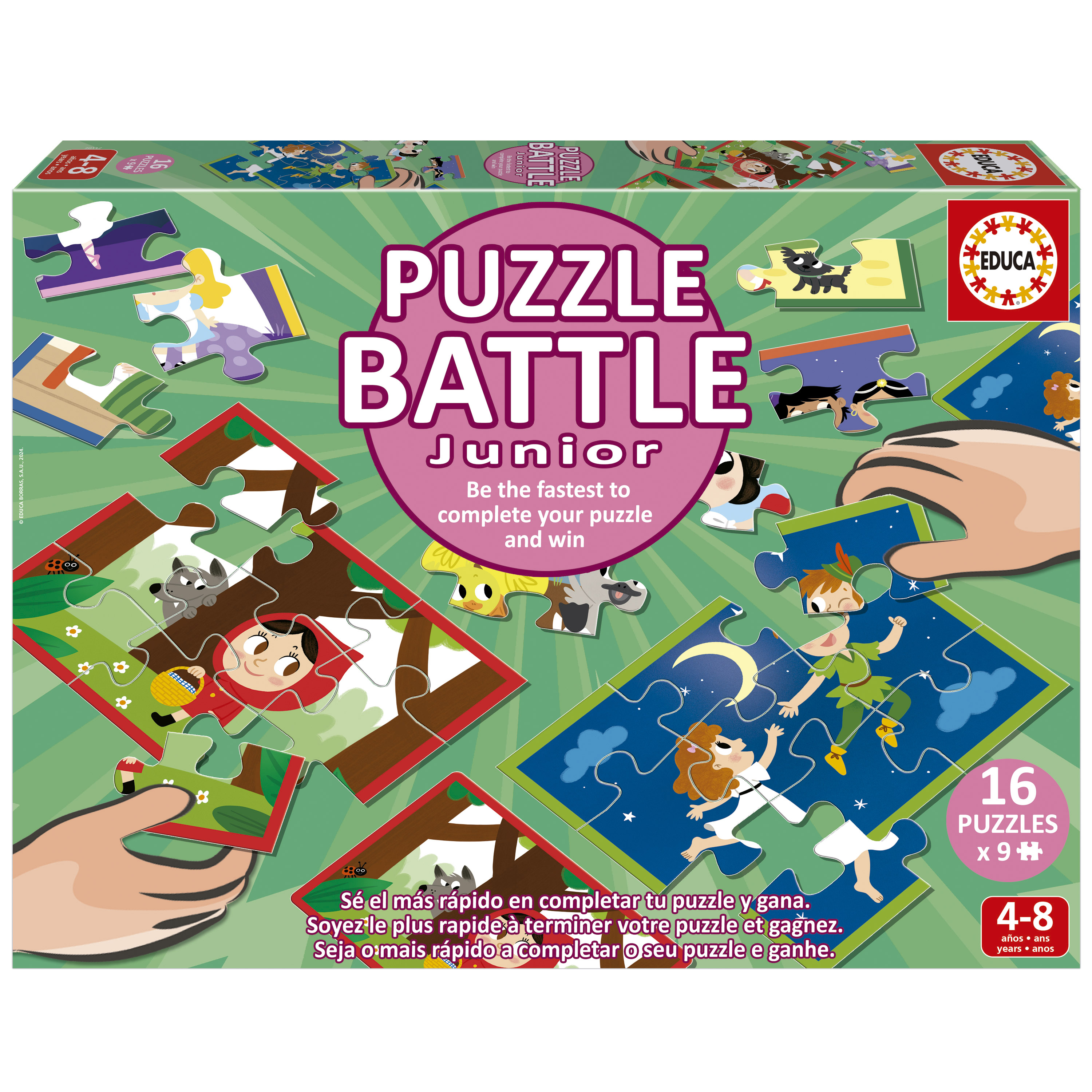 puzzle battle junior cuentos (educa - 20117)