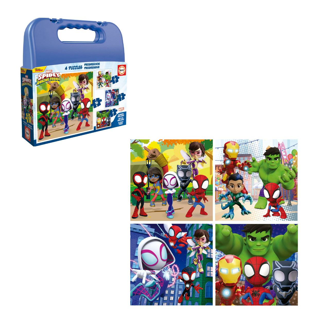 puzzle maleta progresivo spidey amazing (educa - 19580)