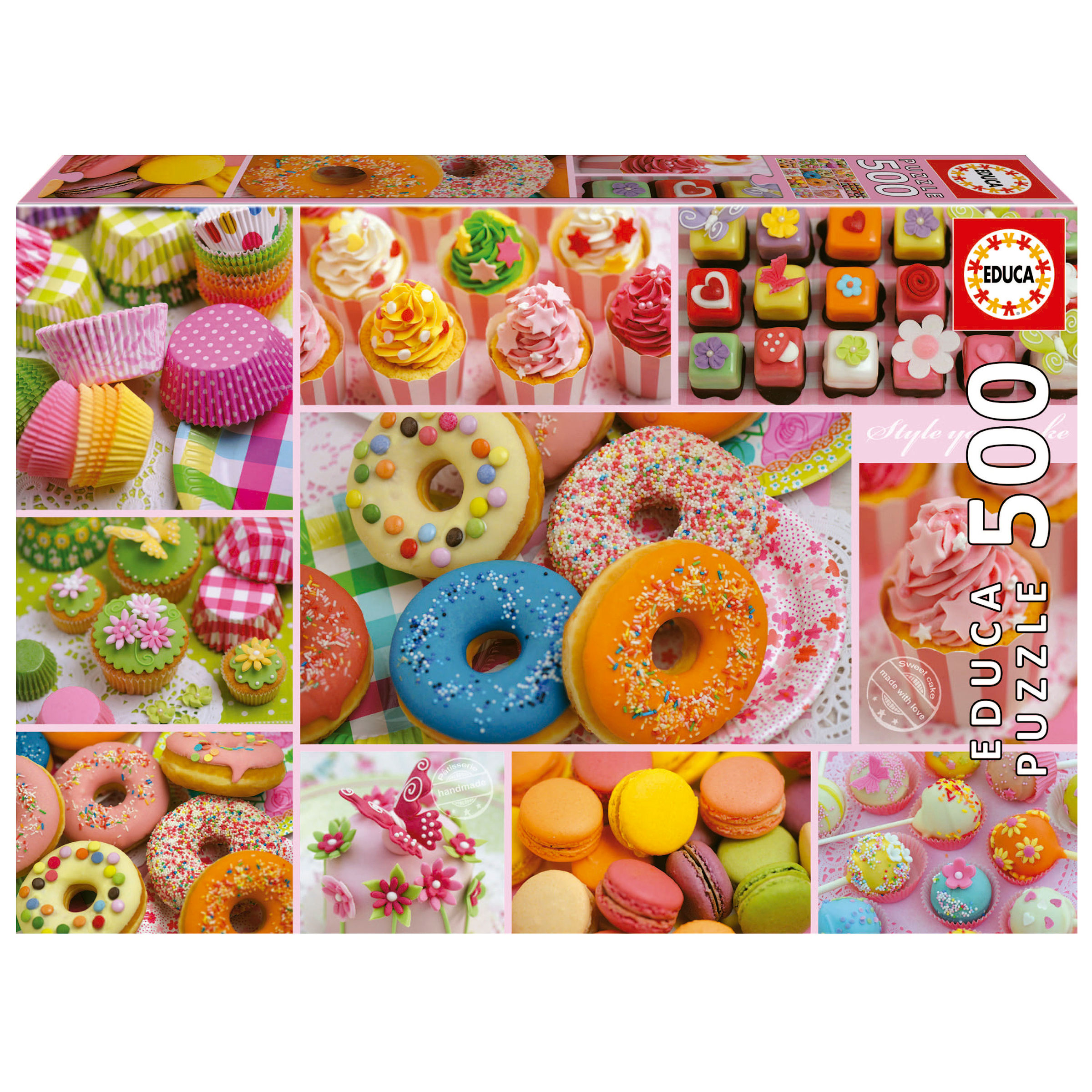 puzzle 500 piezas collage de dulces (educa - 19904)