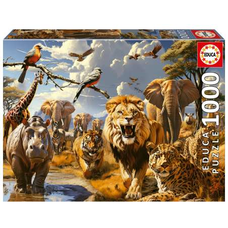 puzzle 1000 piezas animales salvajes (educa - 19920)