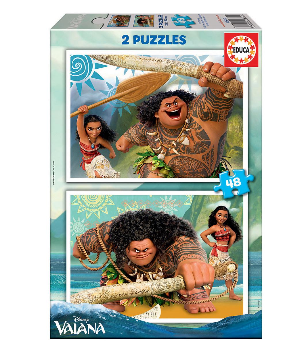 puzzle 2x48 piezas vaiana ( educa - 16952)
