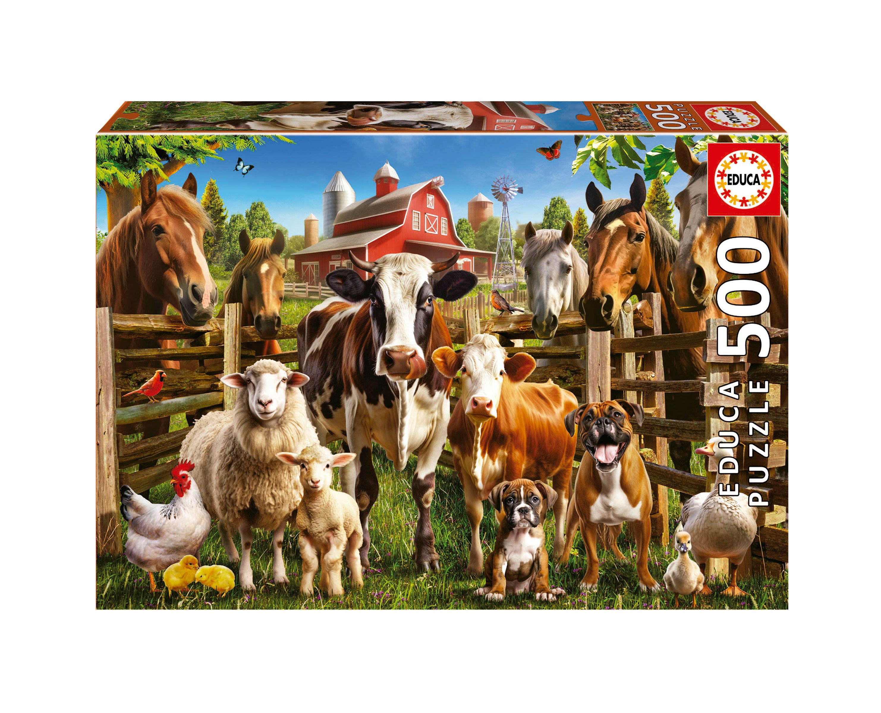 puzzle 500 piezas los traviesos de granja (educa - 19905) puzzle 500 piezas los traviesos de granja (educa - 19905)