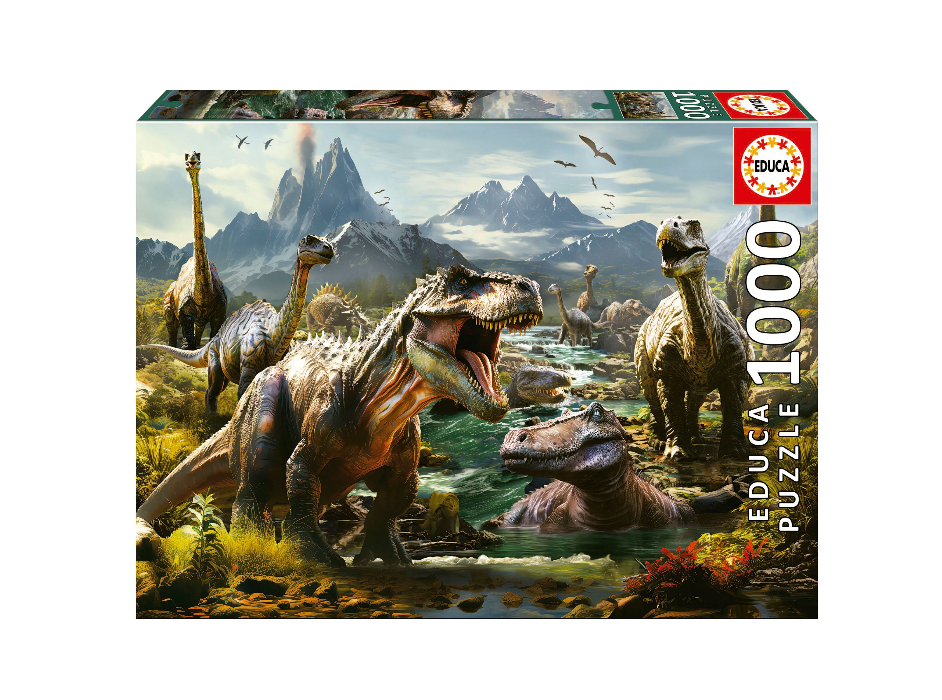 puzzle 1000 piezas dinosaurios feroces (educa - 19924)
