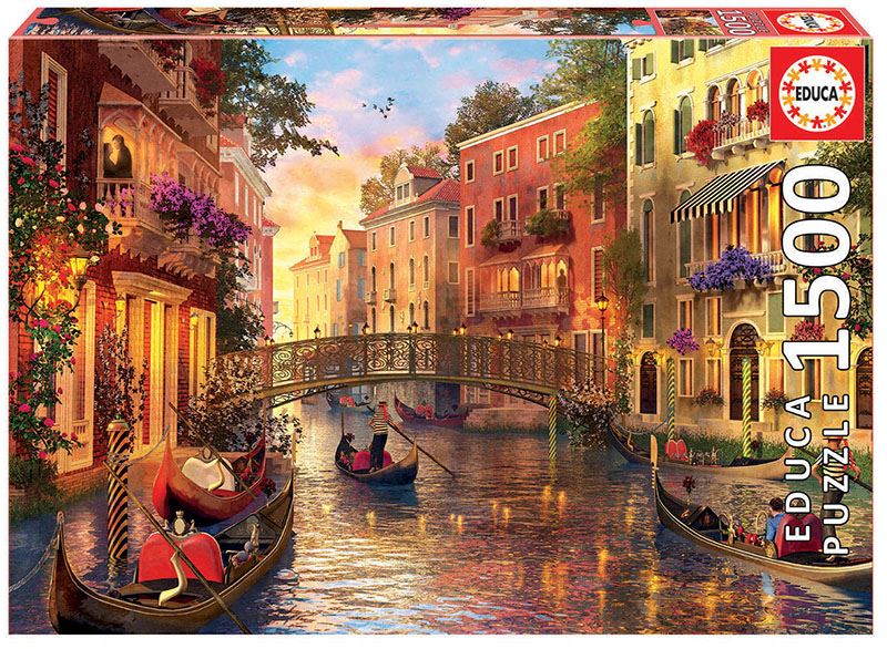puzzle 1500 piezas atardecer en venecia (educa - 17124)