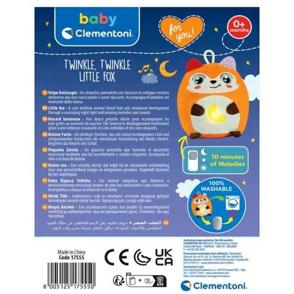 twinkle twinkle zorrito luminoso (clementoni - 17555)