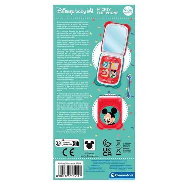 mickey flip phone (clementoni - 17514)