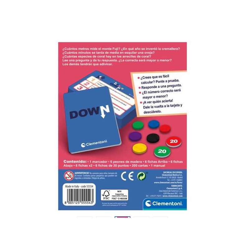 up or down? party games (clementoni - 55554)