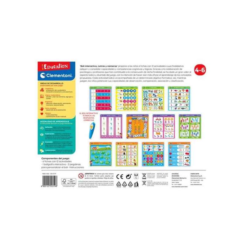 boli interactivo letras y numeros (clementoni - 55319)