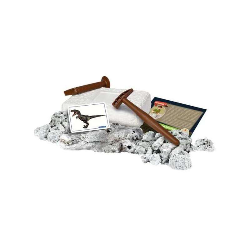 arqueojugando velociraptor fluorescente (clementoni - 55539)