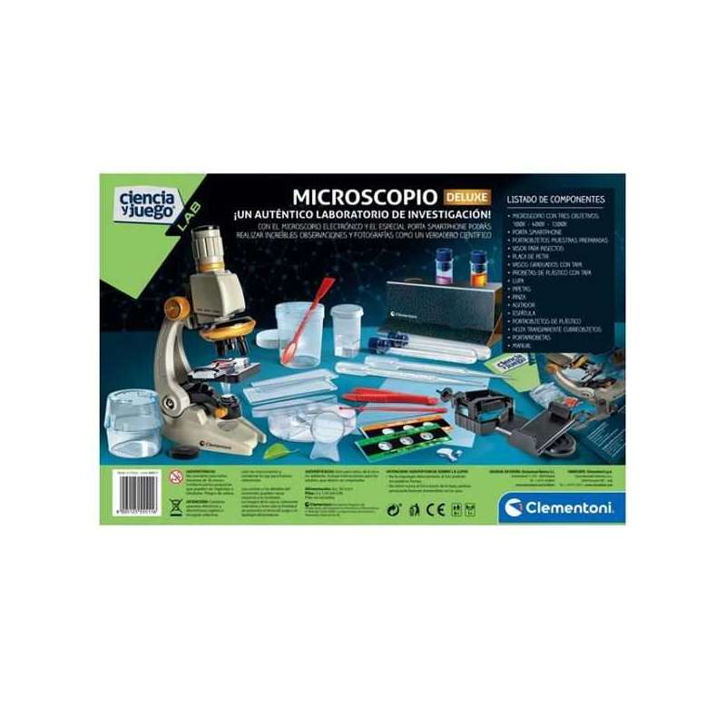 ciencia y juego microscopio deluxe ( clementoni - 55511)