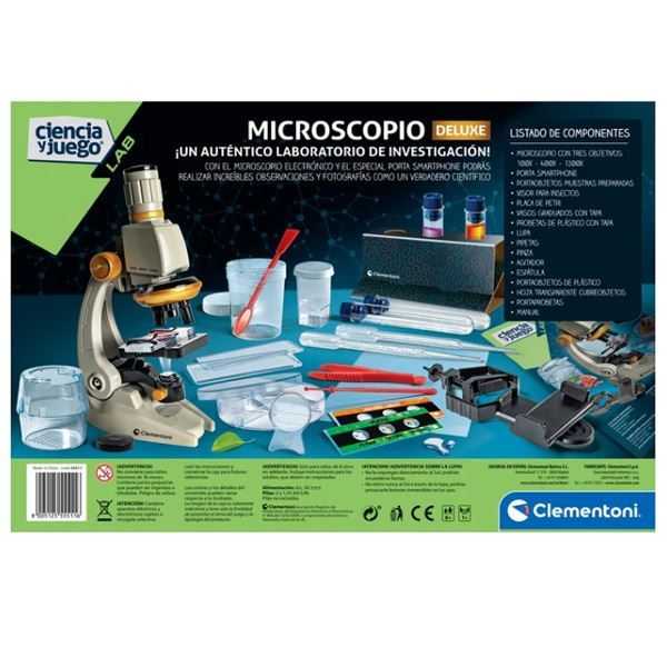 ciencia y juego microscopio deluxe ( clementoni - 55511)