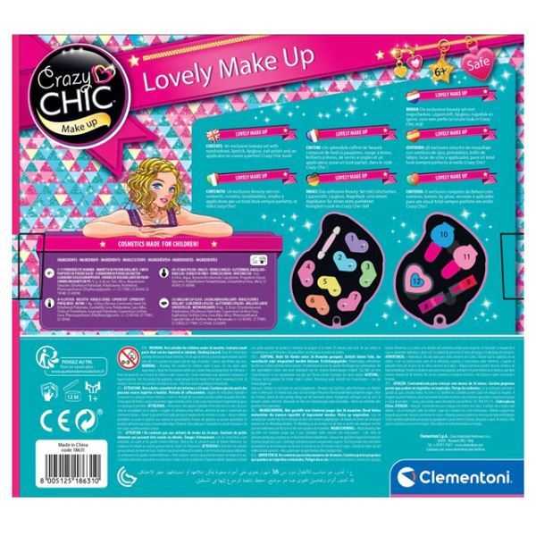 crazy chic neceser maquillaje unicornio ( clementoni - 18643)