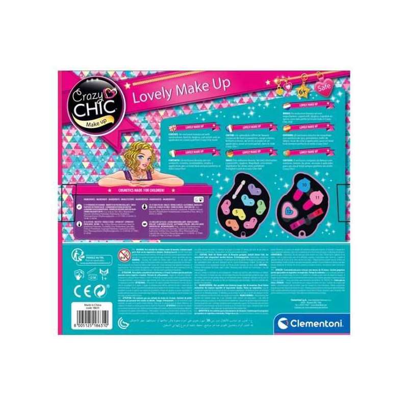 crazy chic neceser maquillaje unicornio ( clementoni - 18643)