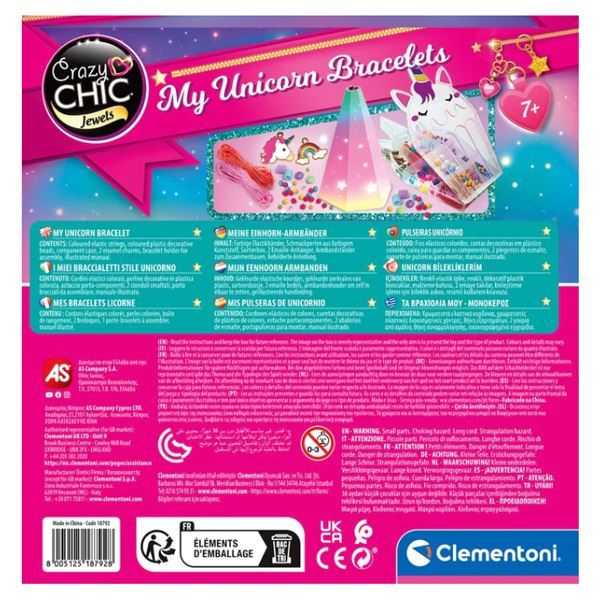 crazy chic mis brazaletes de unicornio (clementoni - 18792)