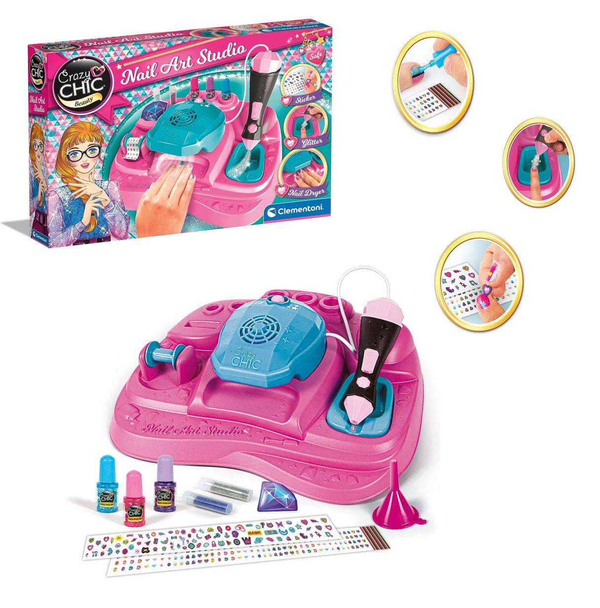 crazy chic diseÑa tus uÑas deluxe (clementoni - 18730)