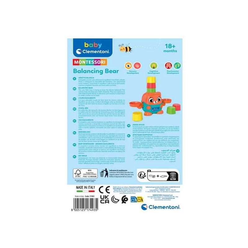 osito balanza montessori (clementoni - 17493)