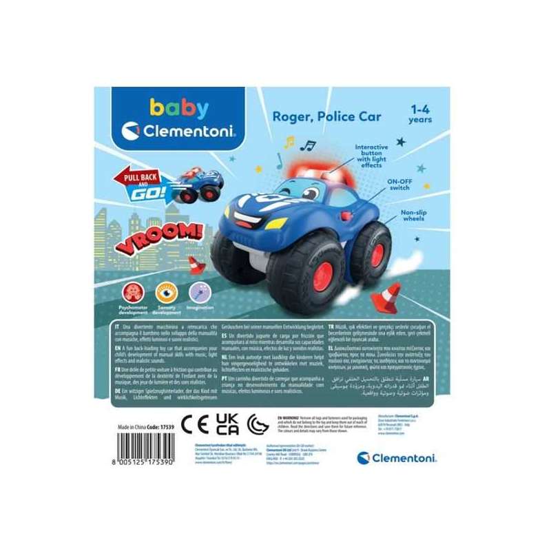 roger coche de policia (clementoni - 17539)