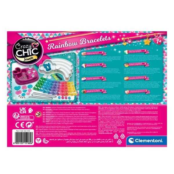 crazy chic brazaletes multicolor (clementoni - 15180)