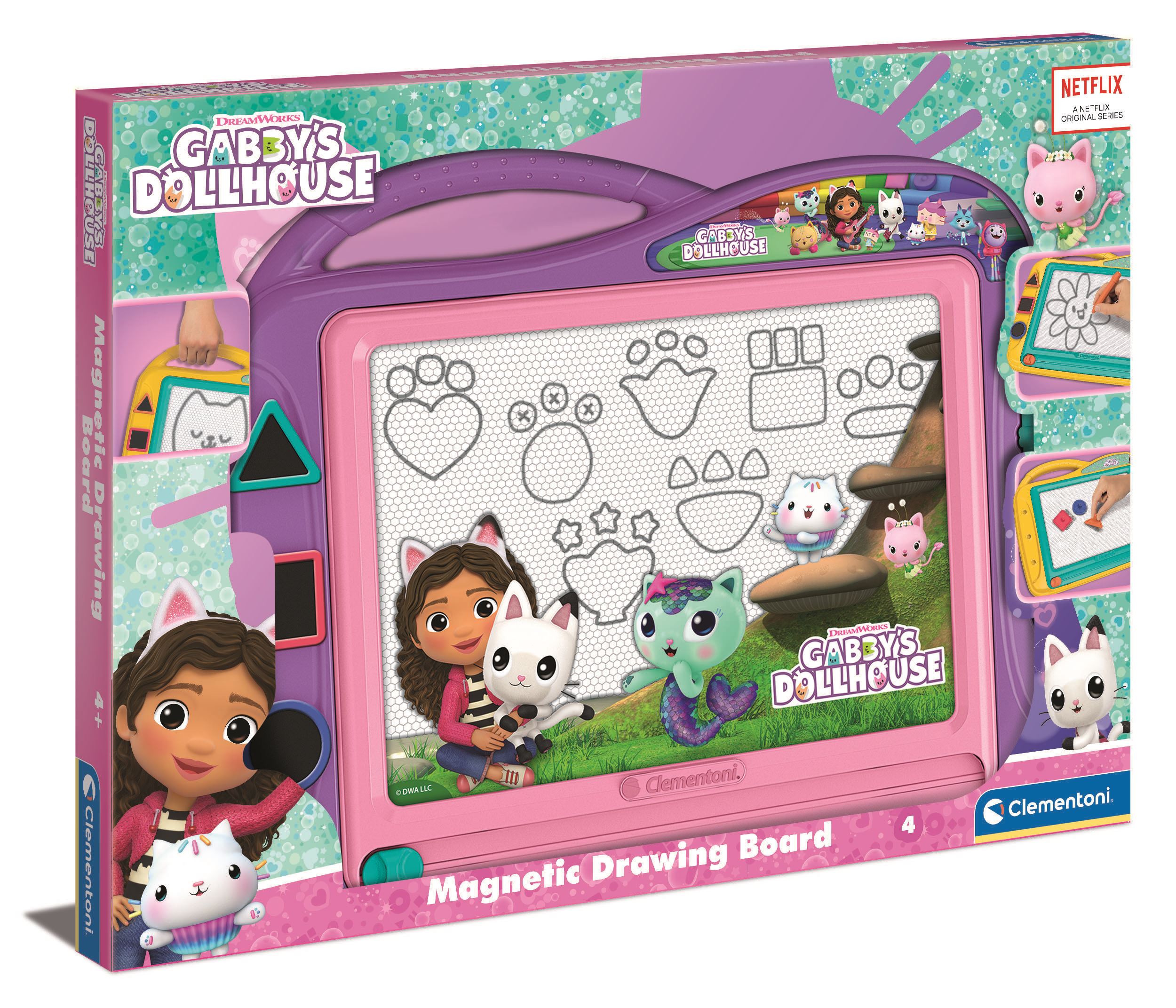gabbys dollhouse pizarra magnetica (clementoni - 18787)