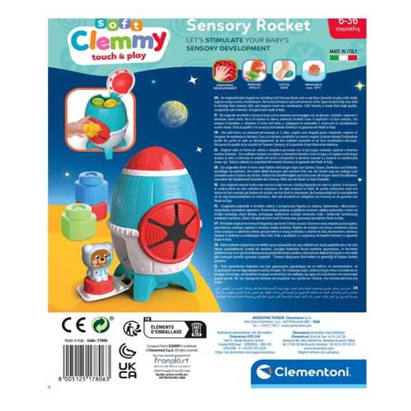 clemmy cohete sensorial (clementoni - 17806)