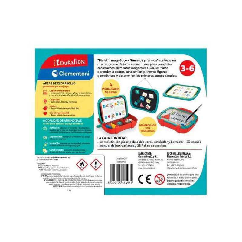 maletin magnetico numeros y formas (clementoni - 55493) maletin magnetico numeros y formas (clementoni - 55493)