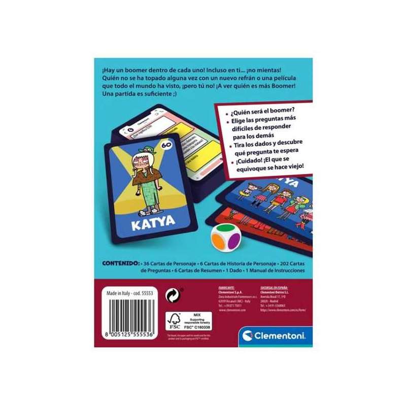 whos the boomer? party games (clementoni - 55553)