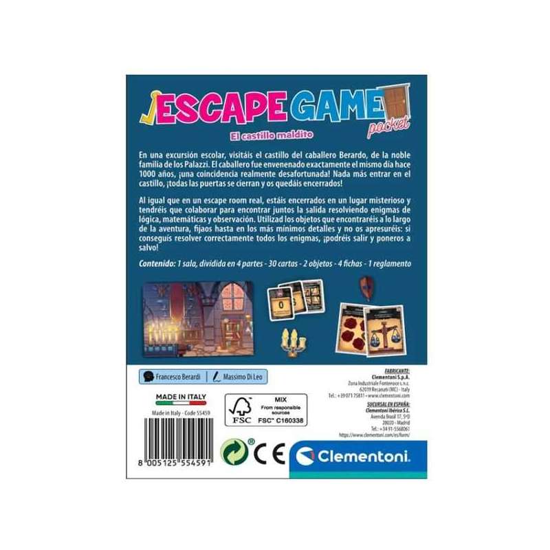 escape game el castillo maldito (clementoni - 55459)
