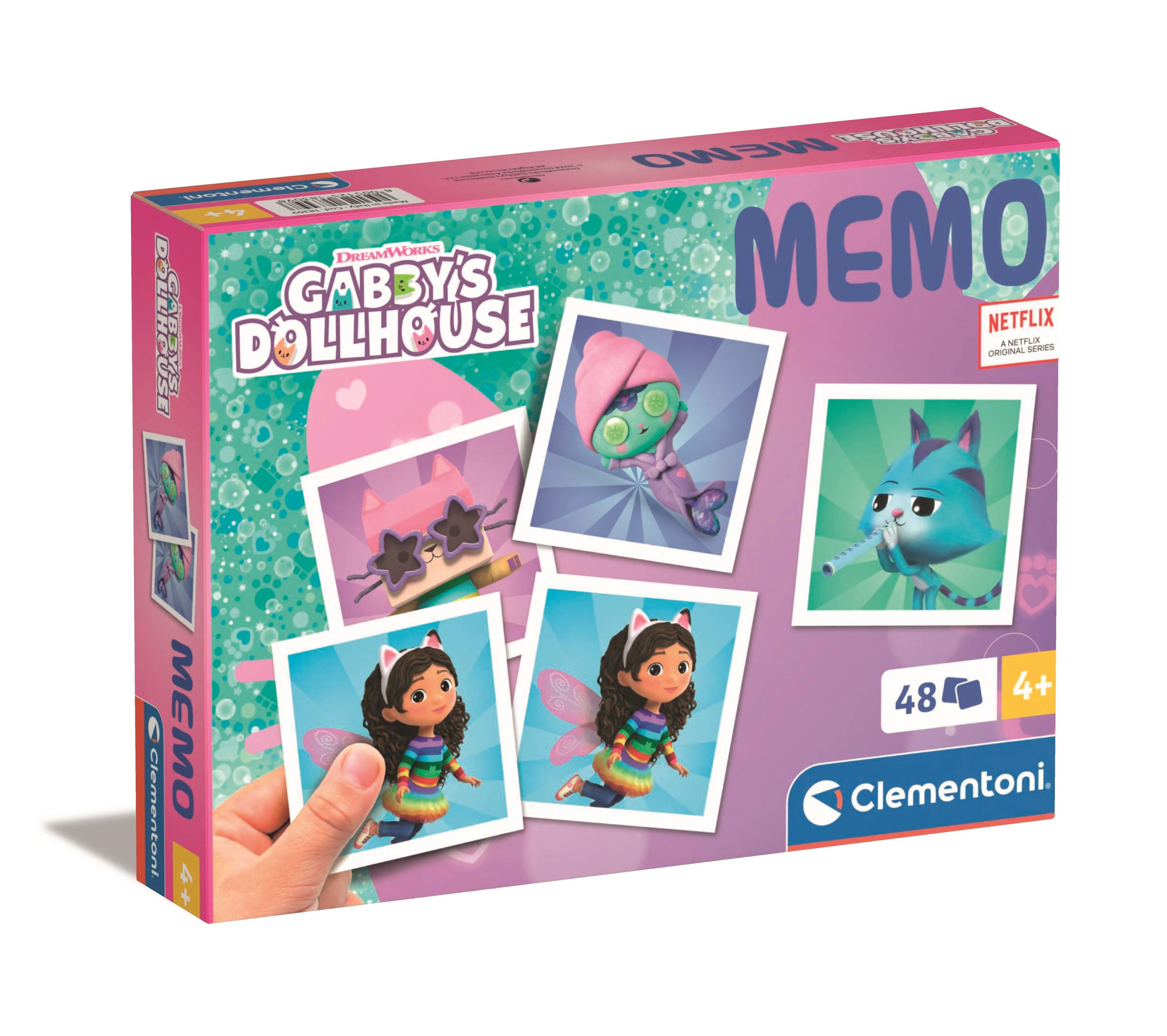 memo pocket gabby´s dollhouse (clementoni - 18309)