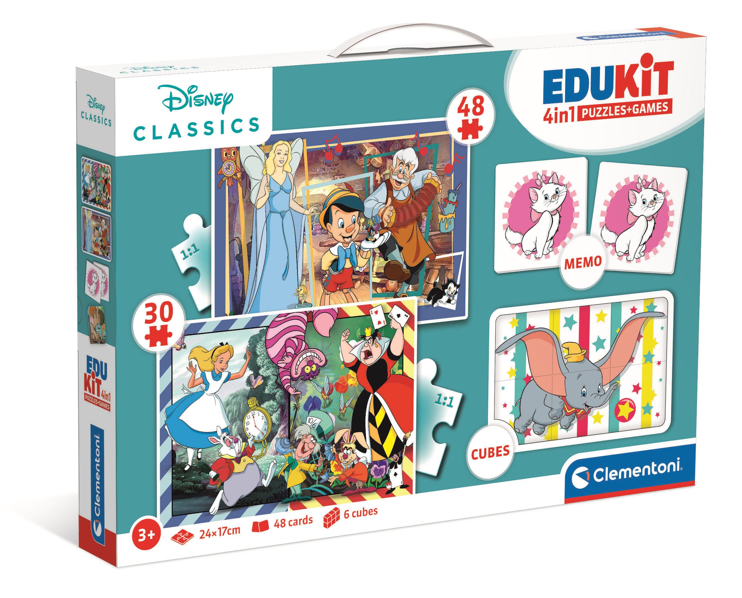 edukit 4 en 1 disney classics (clementoni - 18290)
