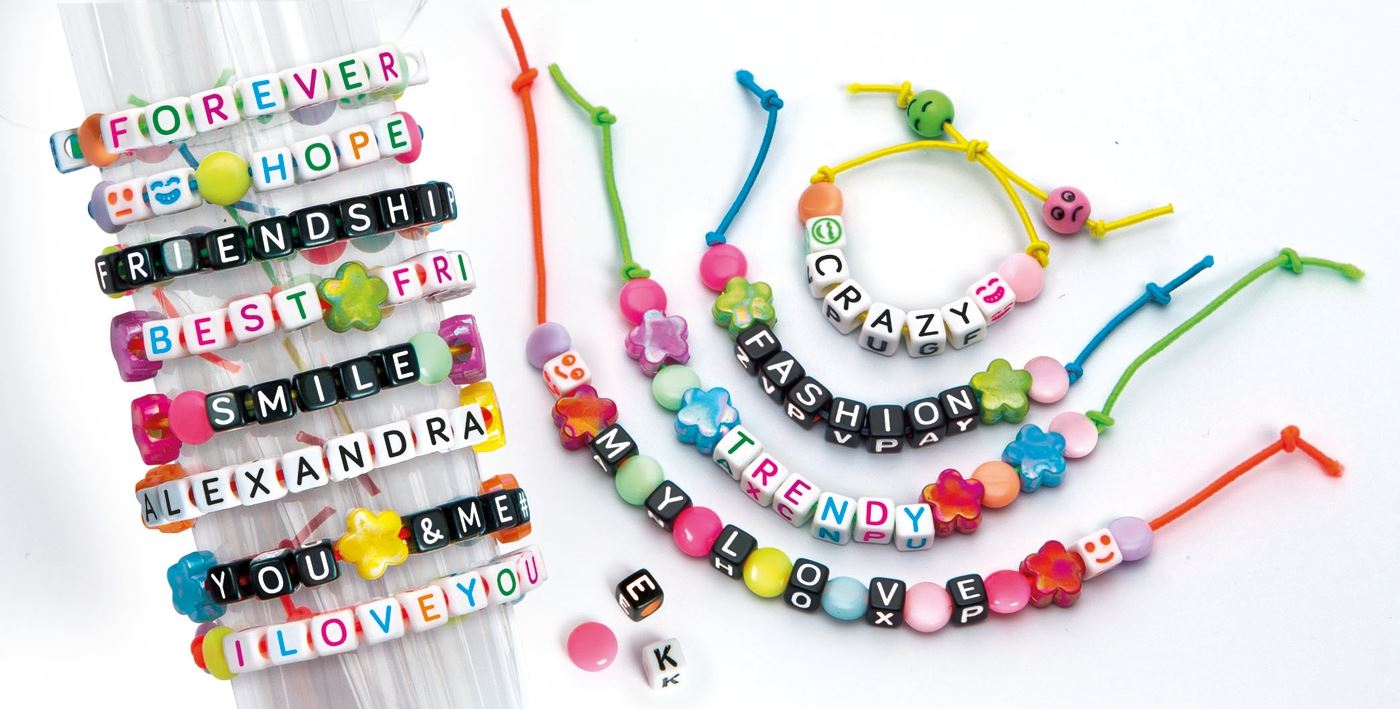 crazy chic pulseras con mensaje (clementoni - 18634)