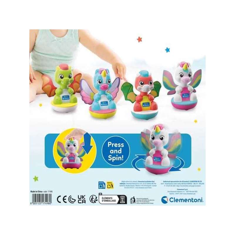 unicornio y dragones mueve tus alitas  (clementoni - 17498)