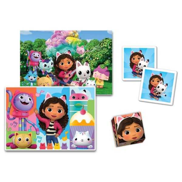 edukit 4 en 1 gabbys dollhouse (clementoni - 18319)