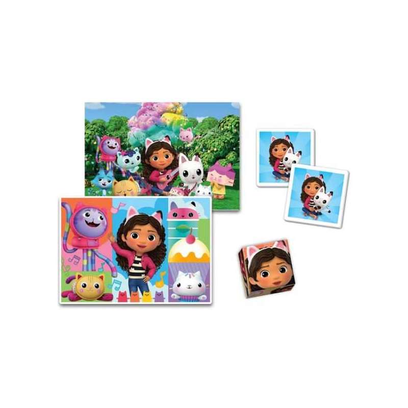 edukit 4 en 1 gabbys dollhouse (clementoni - 18319)