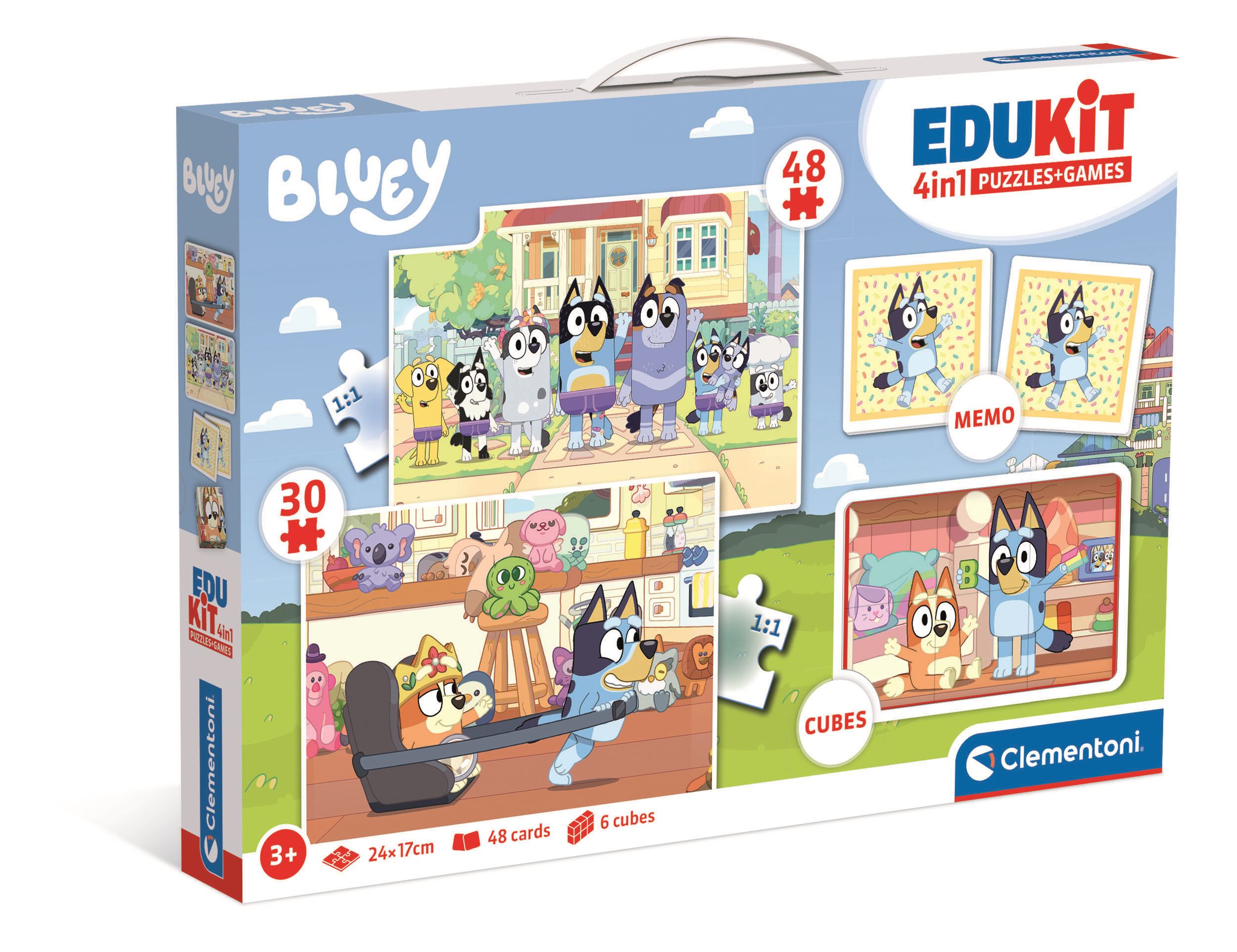 edukit 4 en 1 bluey (clementoni - 18320)