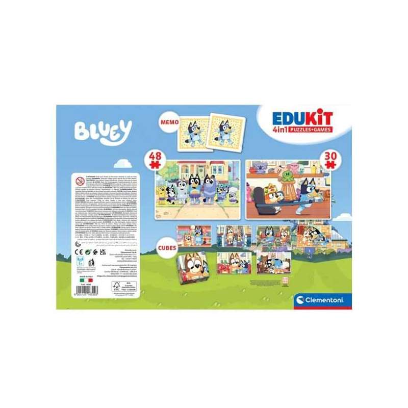 edukit 4 en 1 bluey (clementoni - 18320)