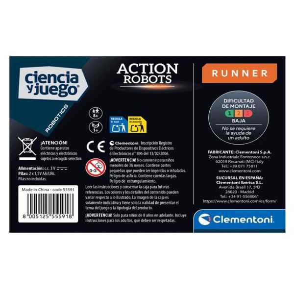 ciencia y juego robot runner (clementoni - 55591)