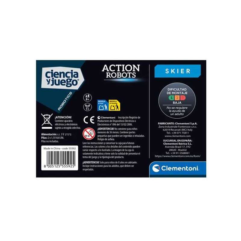 ciencia y juego robot skier ( clementoni - 55592)