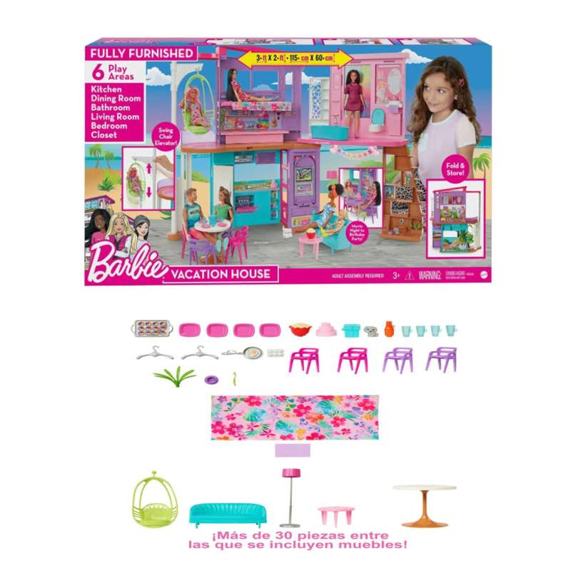 barbie casa malibu (mattel - hcd50)