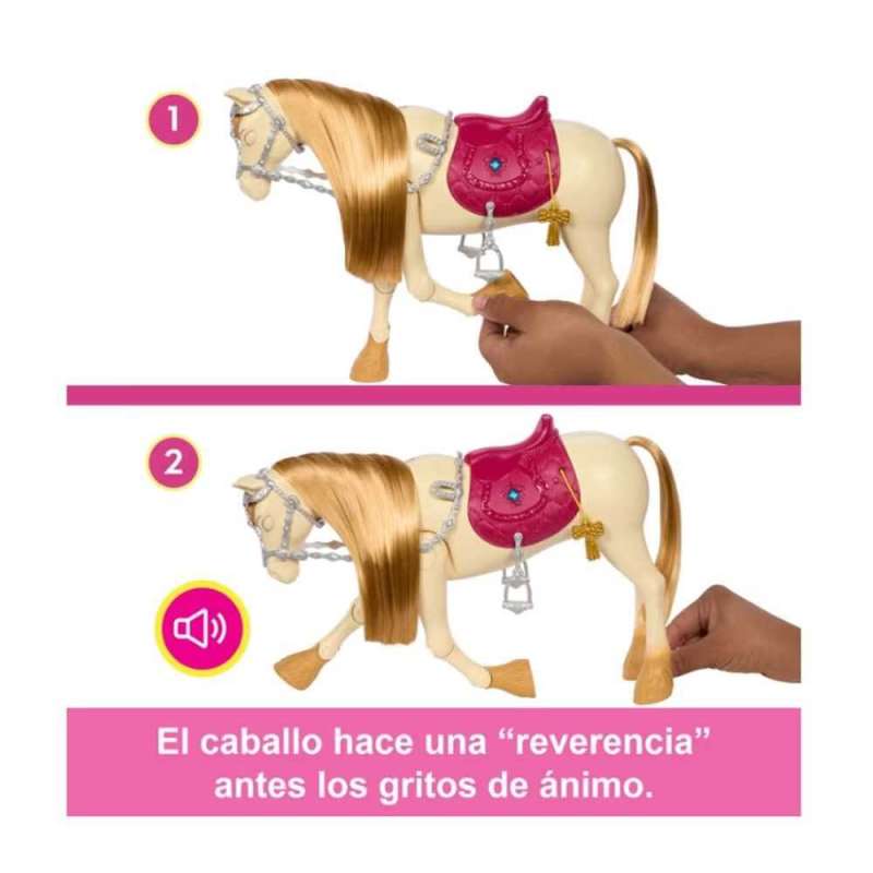 barbie caballo con sonidos ( mattel -  hxj42)