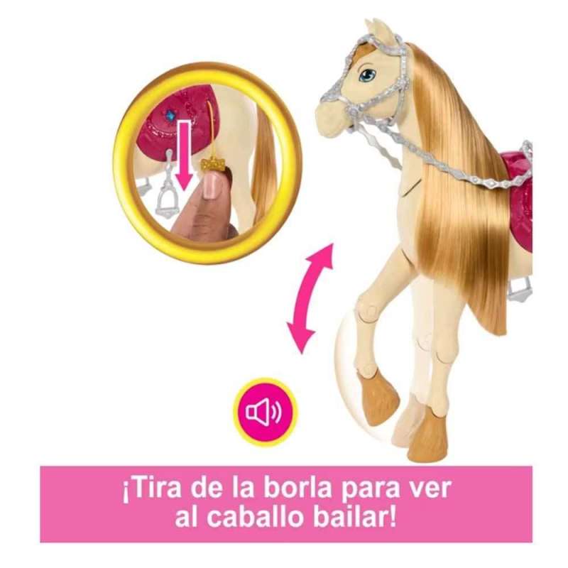 barbie caballo con sonidos ( mattel -  hxj42)