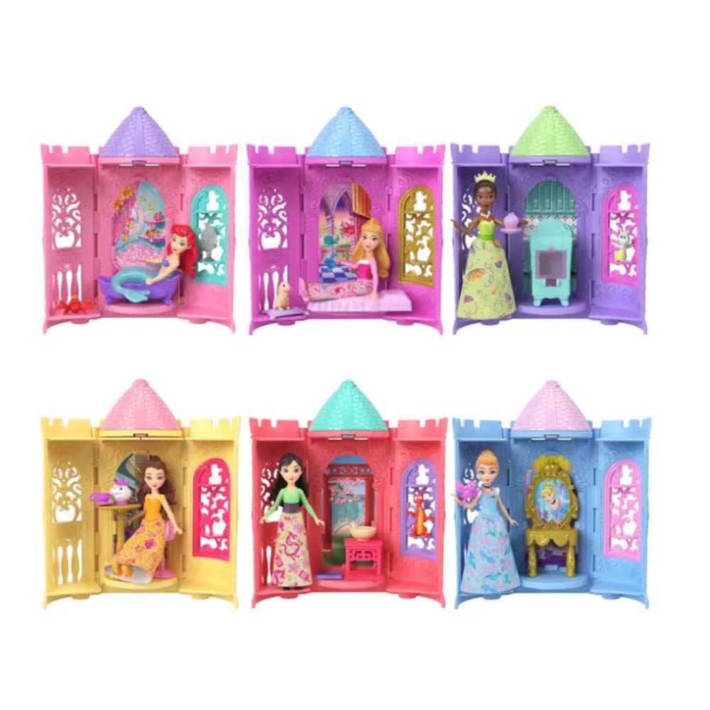 disney princess mini torres con muÑecas surtidas (mattel - jbl46)